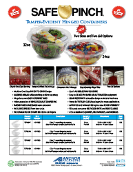 Safe Pinch - Tamper Evident Hinged Containers