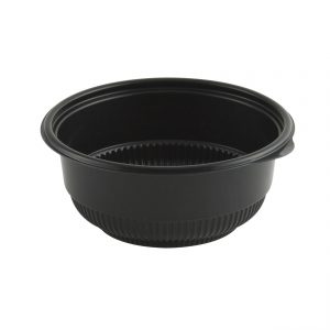 Incredi-Bowls M5820B-500 - 5.75" Round Bowl microwavable polypropylene black base with a 20-ounce capacity.  500 Case Pack.