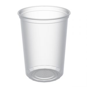 MicroLite D32CXL - 4.5" Round Container 32 oz Microwavable Clear Polypropylene Deli Cup