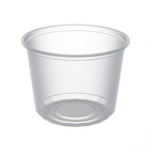 MicroLite D16CXL - 4.5" Round Container 16 oz Microwavable Clear Polypropylene Deli Cup