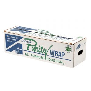 Purity Wrap PW182 - 18" x 2,000' PVC Roll Cling Film Cutter Box