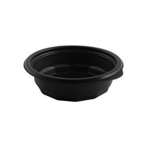 Incredi-Bowls® M4205B - 4.25" Round Bowl 5 oz Microwavable Polypropylene Black Bowl