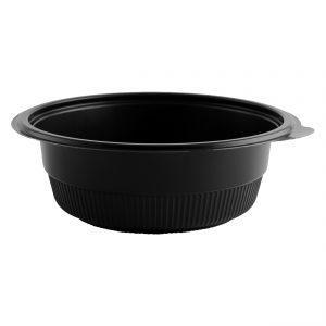 Incredi-Bowls® M7232-252 - 7.25" Round Bowl 32 oz Microwavable Polypropylene Black Base 252 Pack