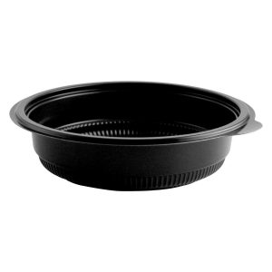 Incredi-Bowls M7224 - 7.25" Round Bowl 24 oz Microwavable Polypropylene Black Base